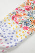 Artistic Mixed Print Floral Dot Patchwork Sleeve Sweatshirt